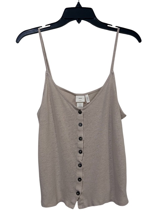 H&M Tops - H&M L.O.G.G. Women’s Linen Blend Button-Front Cami Tank Top